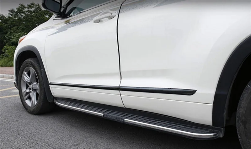Подходит для Toyota Highlander Нержавеющая сталь боковой двери кузова декоративная полоска автомобильные аксессуары 4 шт./компл. Быстрая зарядка