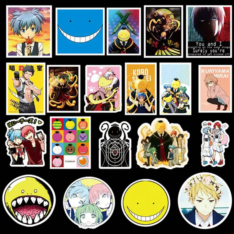 50Pcs Japan Anime Assassination Classroom Graffiti Cartoon Stickers For Luggage Laptop Skateboard Bicycle Decal