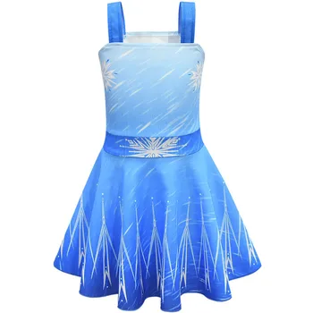 

Frozen 2 Costume Kids Dresses for Girls Elsa Cosplay Children Clothes Princess Dress Sleeveless for Girl Anna Birthday Dress Up