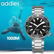 Mechanical Watch For Men 1000M Diving NH35 Automatic Watches Stainless Steel Sapphire Ceramic Bezel C3 Luminous erkek kol saati Mechanical Watch For Men 1000M Diving NH35 Automatic Watches Stainless Steel Sapphire Ceramic Bezel C3 Luminous erkek kol saati