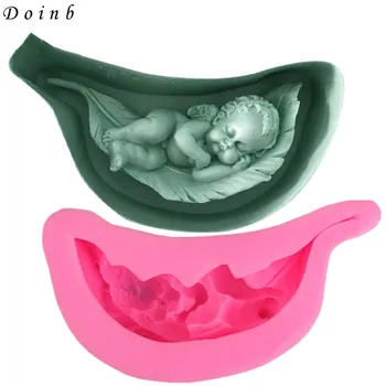 

3D Angel Baby shape silica gel mold sugar Chocolate Mold soft candy cake decoration tool DIY Kitchen Baking tool