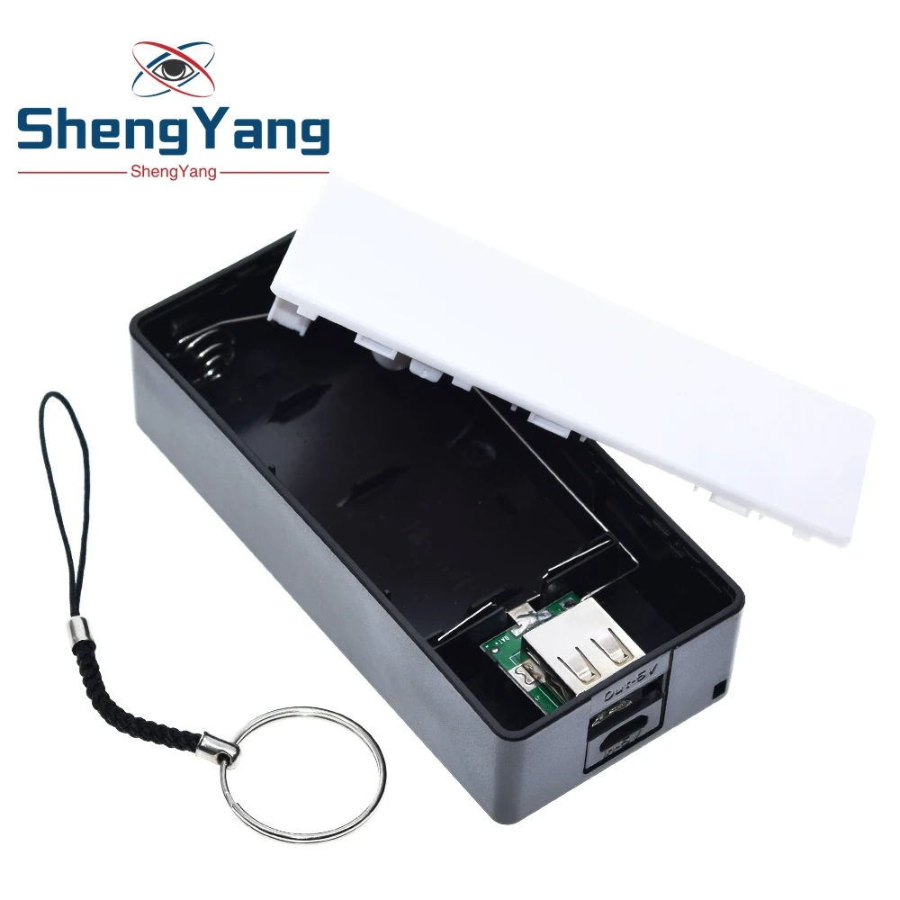 

2X18650 USB Power Bank Case Kit 18650 Battery Charger DIY Box Shell Kit Black For Smart Phone MP3 Electronic Mobile Charging