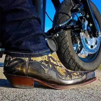 

Winter Fashion British Men Top Quality PU Leather Slip on Boots Breathable Chelsea Boots Male Casual Zapatos De Hombre F211