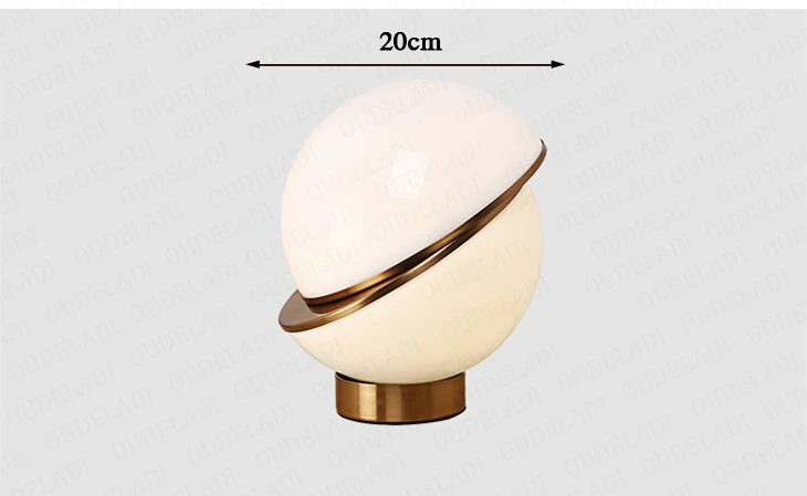 Nordic Postmodern White Round Ball Table Lamp