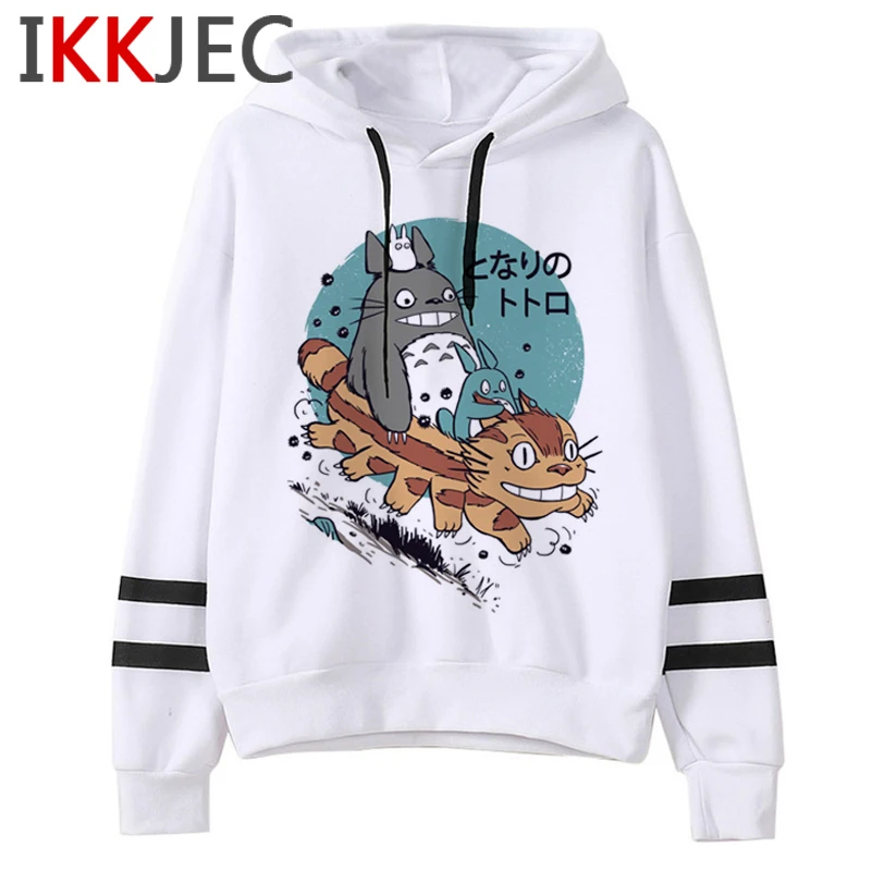 Женская толстовка с капюшоном Totoro Studio Ghibli Harajuku Kawaii забавная рисунком Ullzang Miyazaki Hayao
