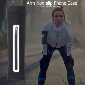 

Four Sizes Arm Running Bags Anti-sunburn Short Sleeve Elastic Non-slip Phone Bag Wrist Pocket for Outdoor Sports Riding
