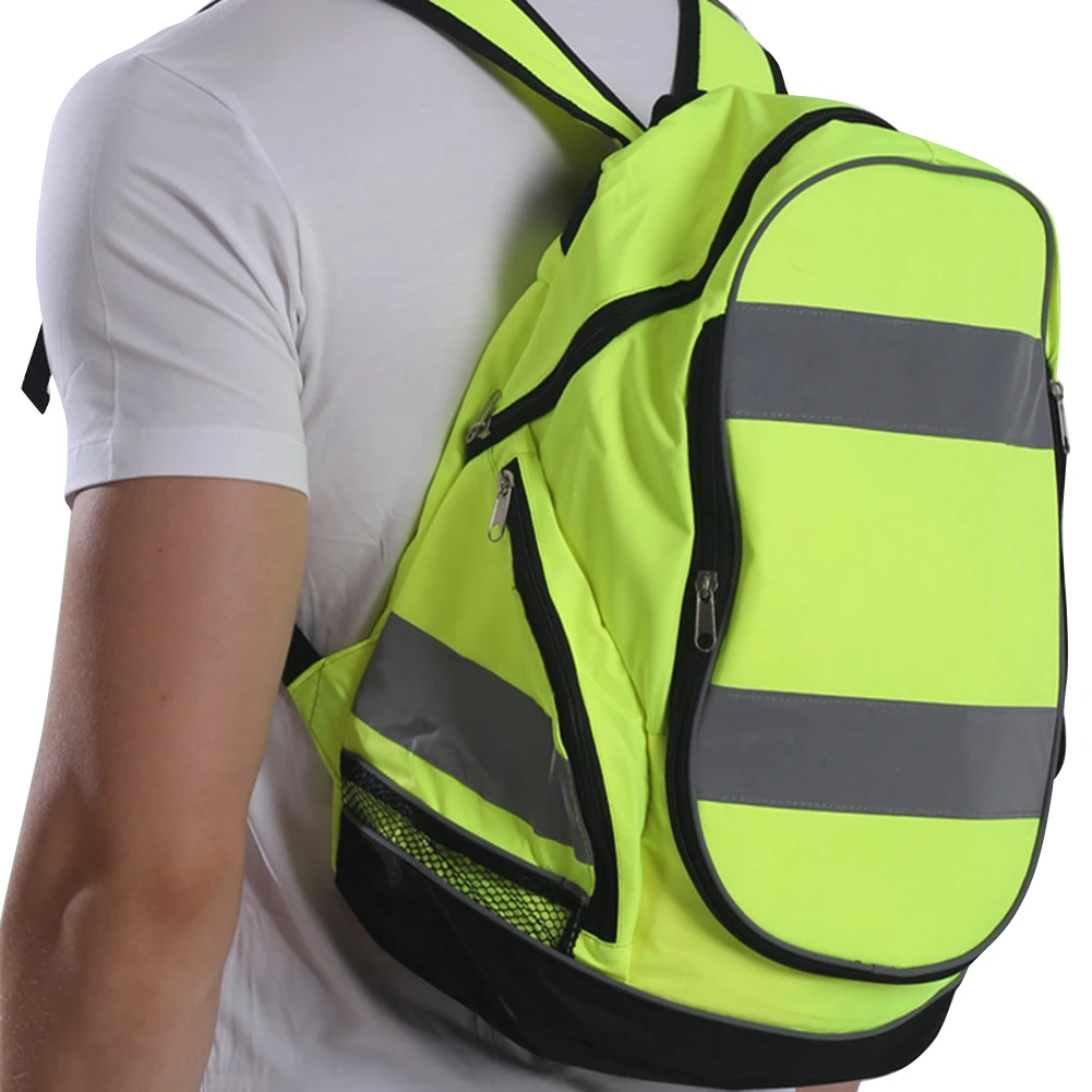NEW ERB SAFETY 29003 BP1 HIVIZ LIME/YELLOW  BACK PACK CAN FIT HARDHAT FAST SHIP 