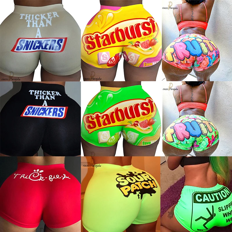 

Fashion Sexy Biker Shorts Womens Shorts Print Shorts Summer Casual High Waist Short Sports 2020 Hot Sale Outdoor Dropshipping