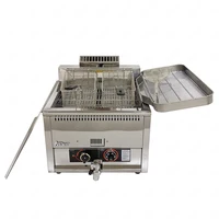 BDH15L Table Top Gas Deep Fryer French Fries Frying Machine Potato Chicken Fish Fried Machine with Temperature Control 1