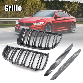 

Hot 1 Pair Car Front Double Slat Kidney Grille Grill for BMW 3 Series E90 E91 2006-2008 J99