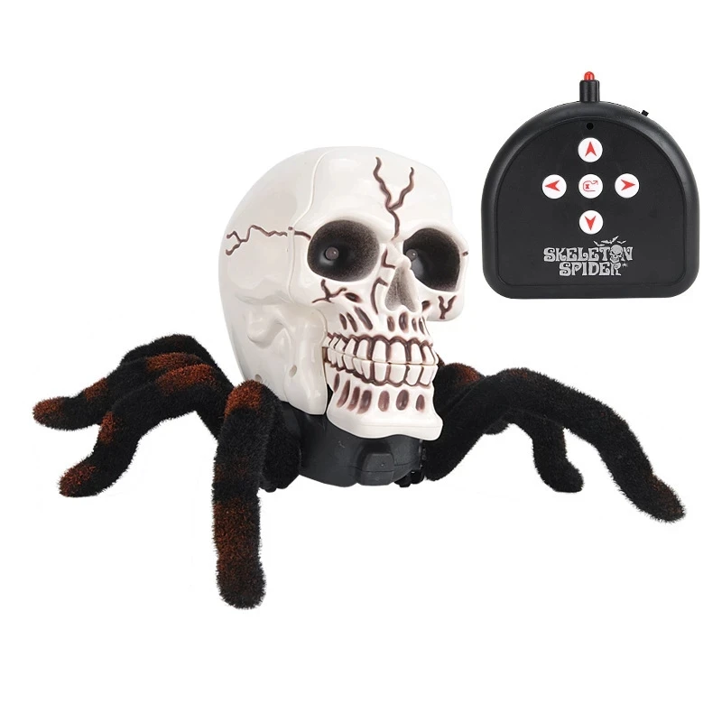 Lighting RC Spider Simulative Tarantula Spider Animal Robot Toy with Eye Flash Cute Magic Jokes Toy Walking Glowing Boy Game