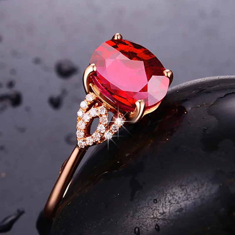 Bague Ringen, серебро 925, созданное Рубином, регулируемые кольца для женщин, обручальное кольцо из красного драгоценного камня, ювелирные изделия, подарок