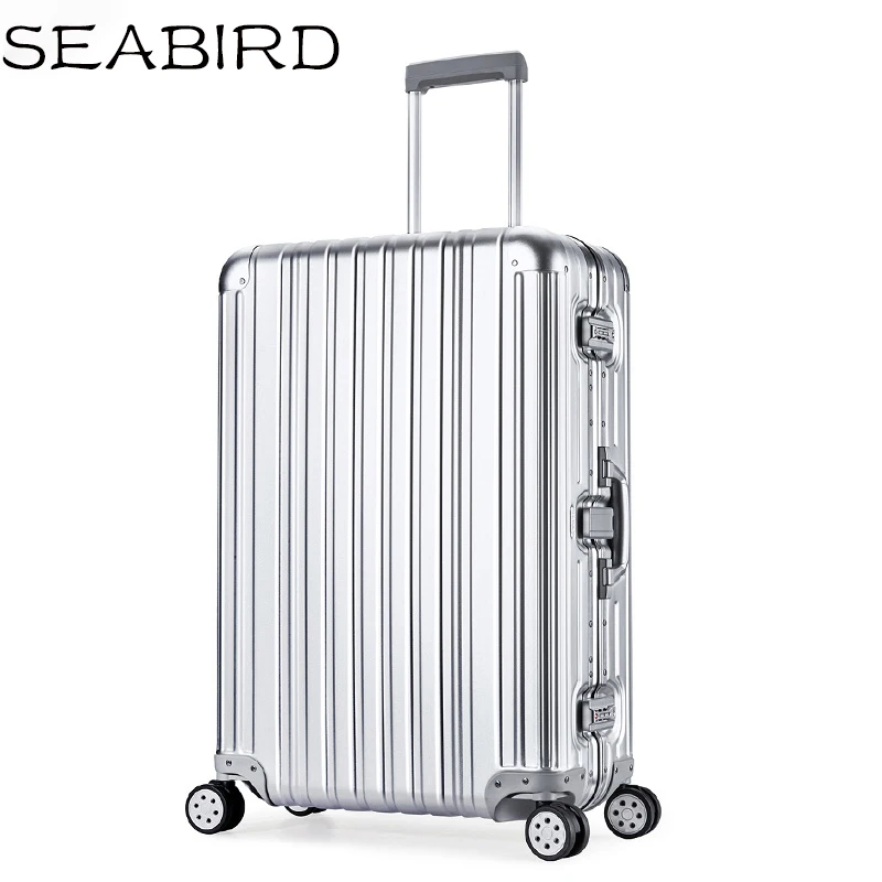 SEABIRD роскошный алюминиевый сплав магния чемодан на колесиках для путешествий мужчины полный металлический корпус чемодан в деловом стиле н... SEABIRD роскошный алюминиевый сплав магния чемодан на колесиках для путешествий мужчины полный металлический корпус чемодан в деловом стиле н...