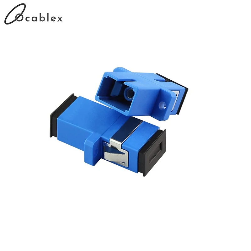 100pcs/lot SC/UPC Adaptor Fiber Optic Adapter Flange Fiber Coupler For Telecome network and Optic communication Equipment