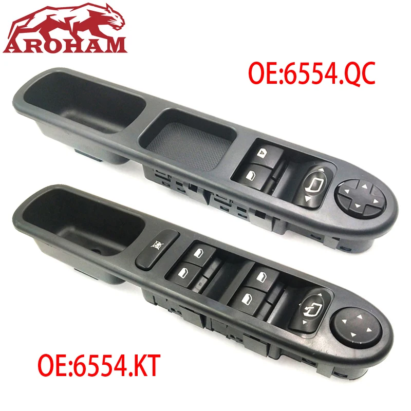 Переключатель управления окном Aroham 6554.KT для Peugeot 307 307CC 307SW/6554.QC Citroen C3 207 CC 6554kt