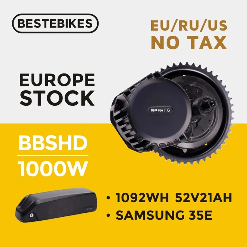 Bafang двигатель BBSHD 1000 Вт Средний двигатель BBS03 1000 Вт с 52 в 21AH/52V17. 5AH samsung вниз трубка ebike батарея Электрический мотор комплект Bafang двигатель BBSHD 1000 Вт Средний двигатель BBS03 1000 Вт с 52 в 21AH/52V17. 5AH samsung вниз трубка ebike батарея Электрический мотор комплект