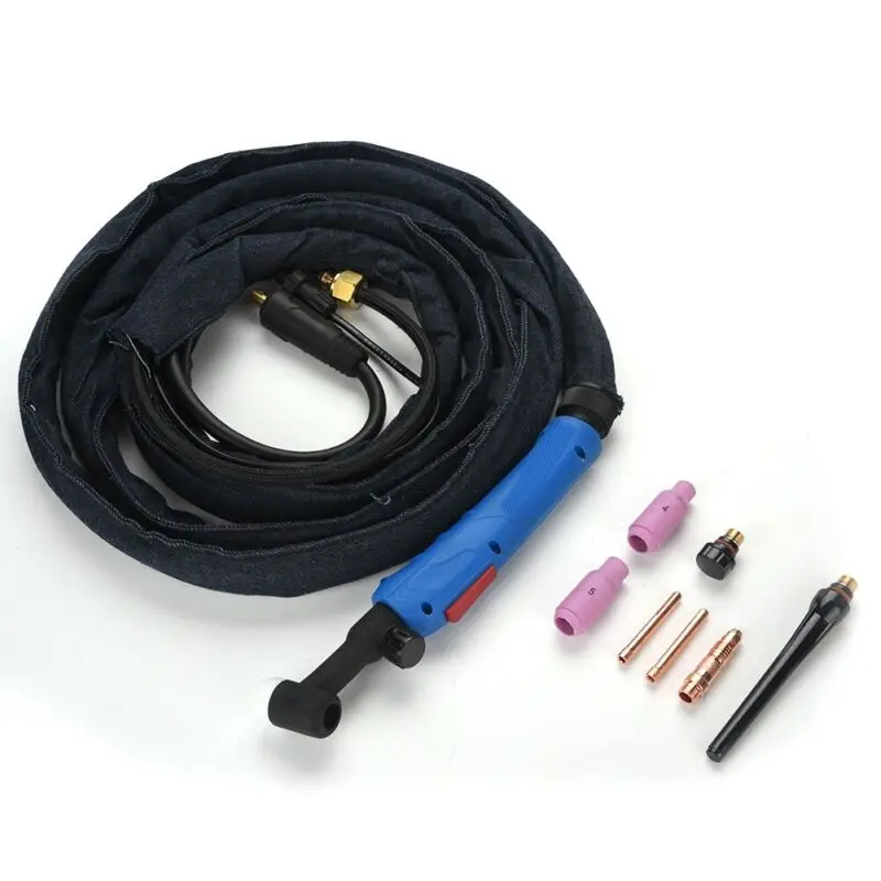 

12ft 220Amp WP-17FV-12 Air-Cooled TIG Welding Torch Gas Valve Head Accessory 220A 3.7 meters / 145.67 inch WP-17FV Welding Torch