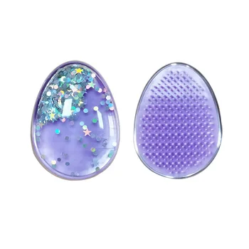 

Detangling Hair Comb Glitter Cute Beauty Anti-knot Massage Hair Brush Haircare Scalp Styling Hot Comb Barber Detangler Brush