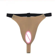 Сексуальная искусственная вагина для косплея, скрывающие Gaff g-стринги с влагалищем, имитирующие влагалище, Ajusen для трансвеститов транссексуалов, транссексуалов