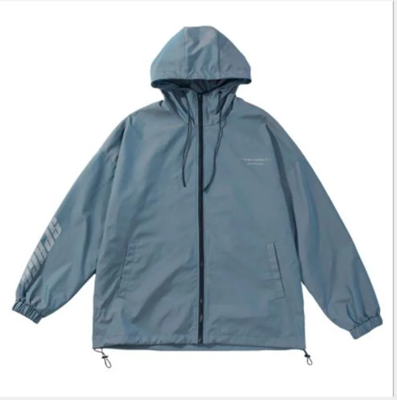 

2020 New Fashion Chameleon Reflective Colorful Jacket Men Hooded Coat Streetwear Science Design Swag Cool Male Zipper Outerwear