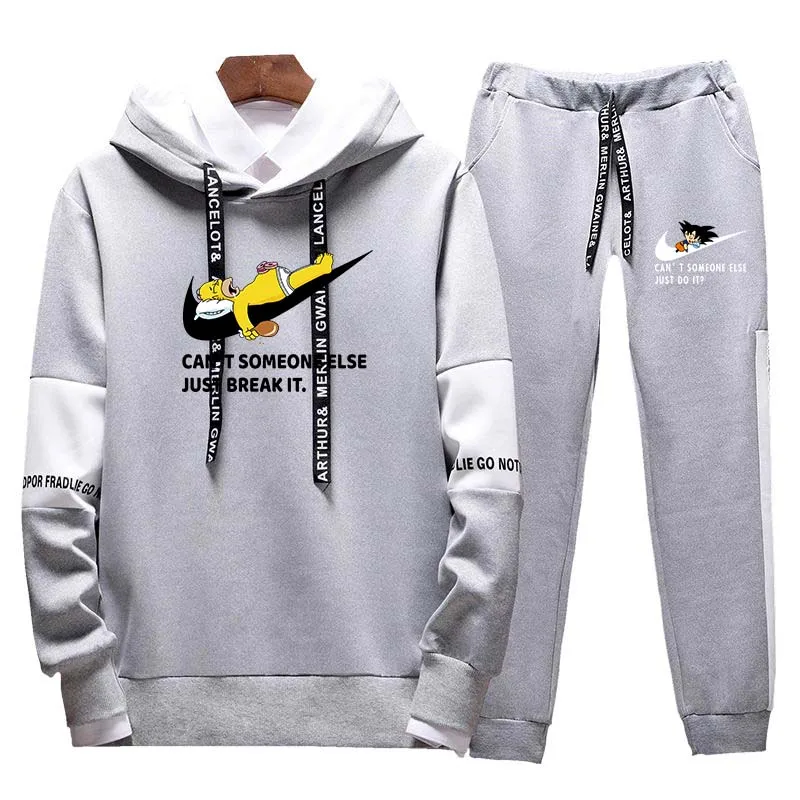 

Brand clothing men's sports and leisure Sweatshirt pullover men's sportswear hoodies two-piece + pants sports autumn and winter