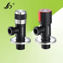 Новые продукты от производителя прямые продажи из нержавеющей стали треугольный клапан черный и белый с рисунком выпечки лака кран Angl