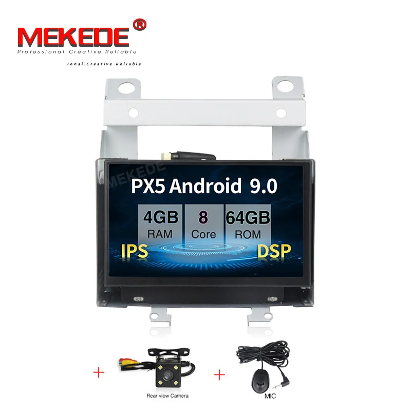 MEKEDE DSP ips Android 9,0 4+ 64G автомобильное радио gps для Land Rover freelander 2 2007-2012 Стерео навигационный экран без DVD плеера - Цвет: add camera