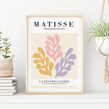 

Abstract Matisse Floral Leaf Plant Vase Wall Art Canvas Painting Nordic Posters And Prints Wall Pictures For Living Room Decor