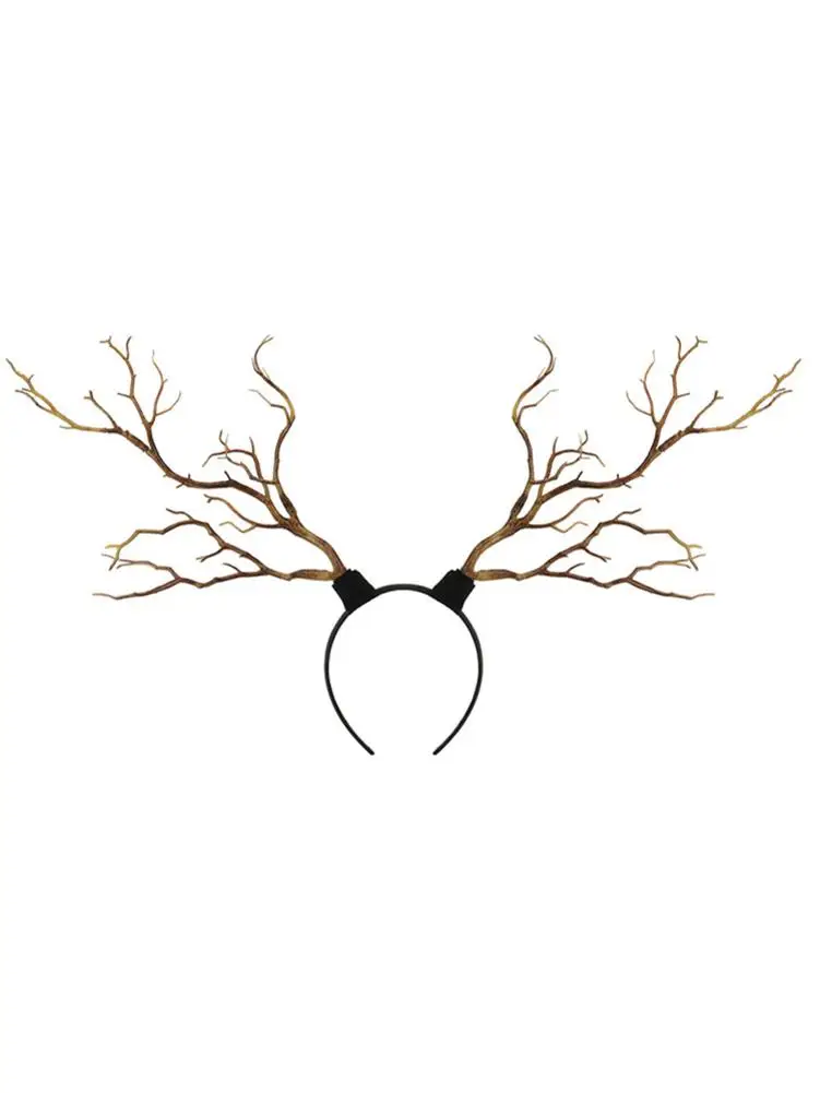 New Deer Horn Headdress Vintage Tree Branches Antlers Fantasy Costume Fairy Fascinator Headpiece Festival Hair Accessory