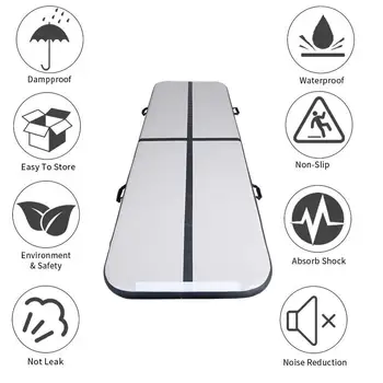 

6m Inflatable Air tumbling Track Gymnastics air Mat Gym AirTrack inflatable tumble mat taekwondo mats For home gym training