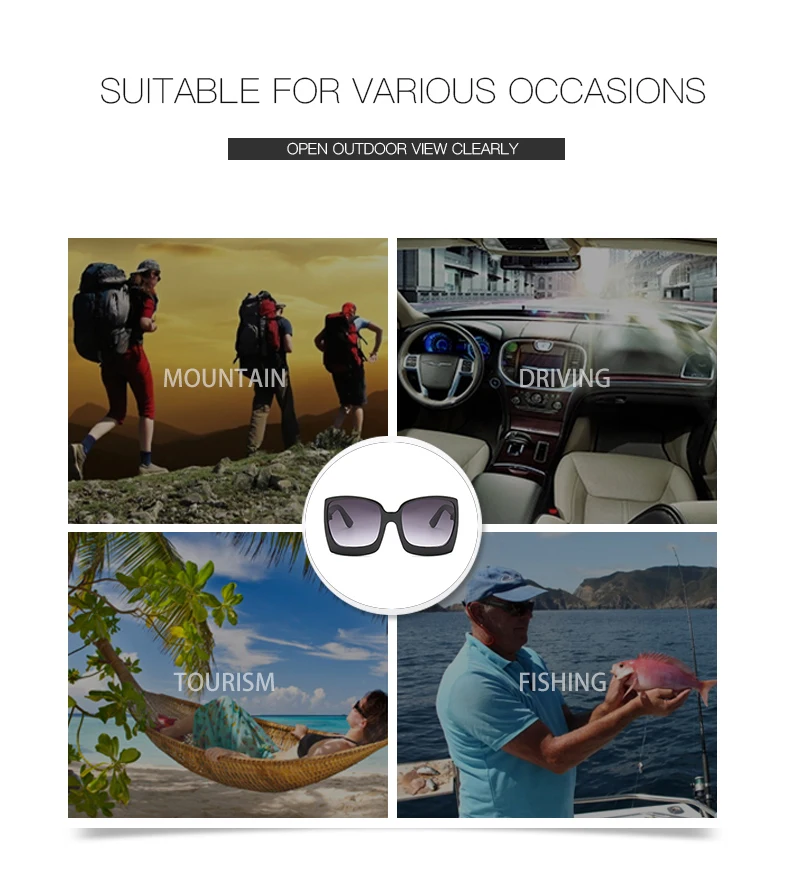 best sunglasses for women D&T New Fashion Oversized Women Sunglasses Brand Designer Plastic Female Big Frame Gradient Sun Glasses UV400 gafas de sol mujer designer sunglasses