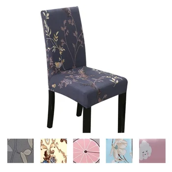 

Dining Chair Cover Spandex Stretch Elastic Chair Cover Wedding 100 Pcs Cover for Office Chair for Kitchen Flowers for Decoration