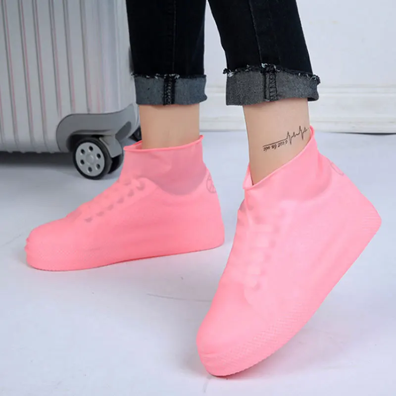 

Waterproof Shoes Raincoat Antiskid Reusable Silicone Insole Shoe Boots Cover Slip-resistant for Outdoor Camping Hiking Fishing