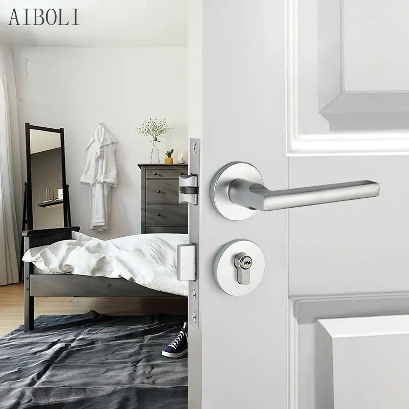 doden Schurend Kosmisch Mute Deurslot Split Lock Zwart Indoor Slaapkamer Deurslot Massief Houten Kamer  Deurslot|Deursloten| - AliExpress