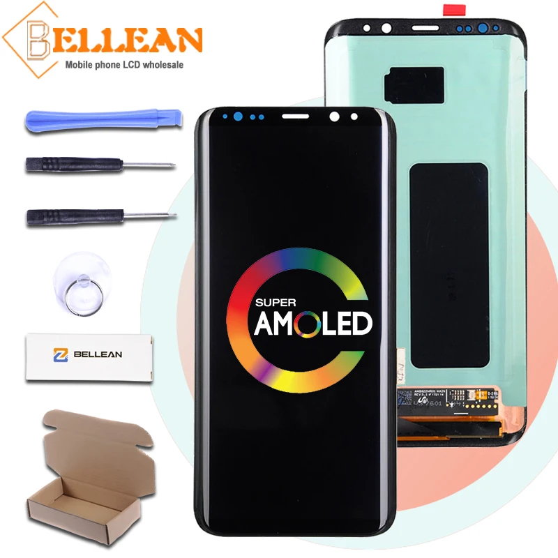 Акция Catteny для samsung Galaxy S8 Plus дисплей G955 G955F lcd с кодирующий преобразователь сенсорного экрана в сборе G955 lcd