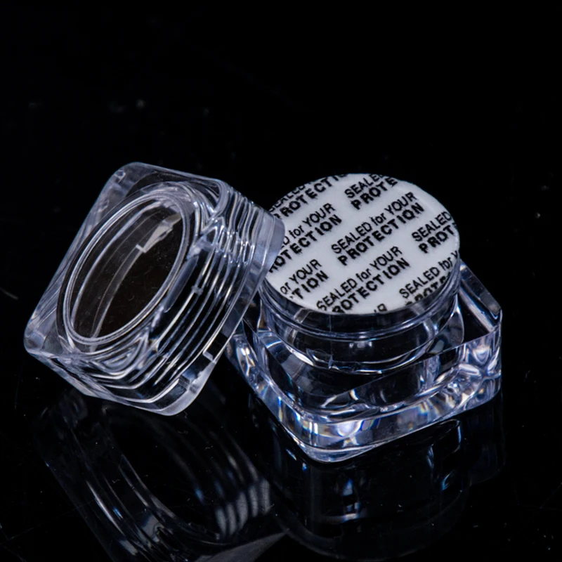 10PCS 5ml New Cube Jars Storage Box Acrylic Clear Jewelry Rings nail tips/eye cream/lotion/ Clear Beads Accessory Container