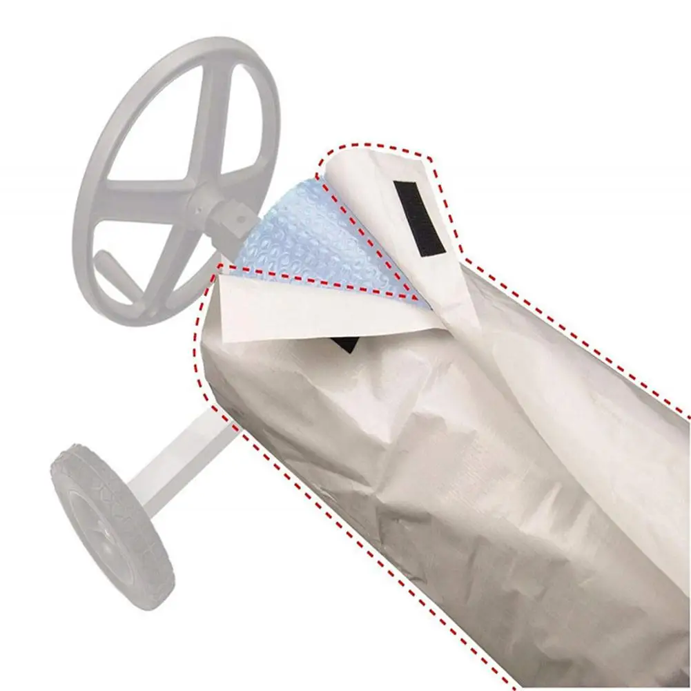 Newest Swimming Pool Cover Solar Blanket Reel Protective Cover Waterproof Sun-screen Cover #CW