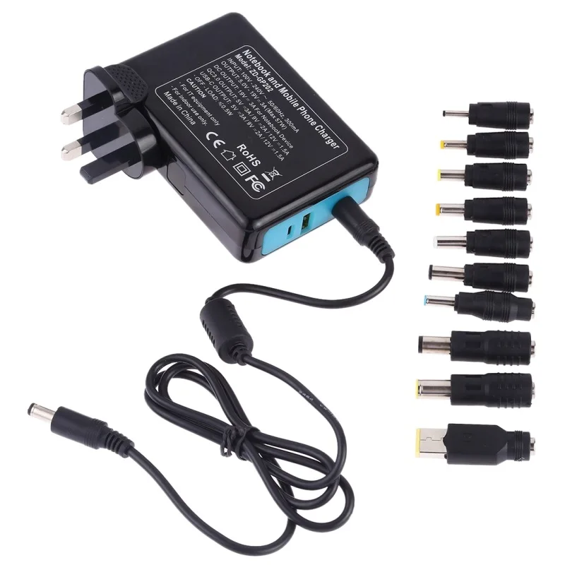 

ZD-GP202 QC 3.0 USB + Type-C Port Laptop Computer Mobile Phone Power Adapter with 10