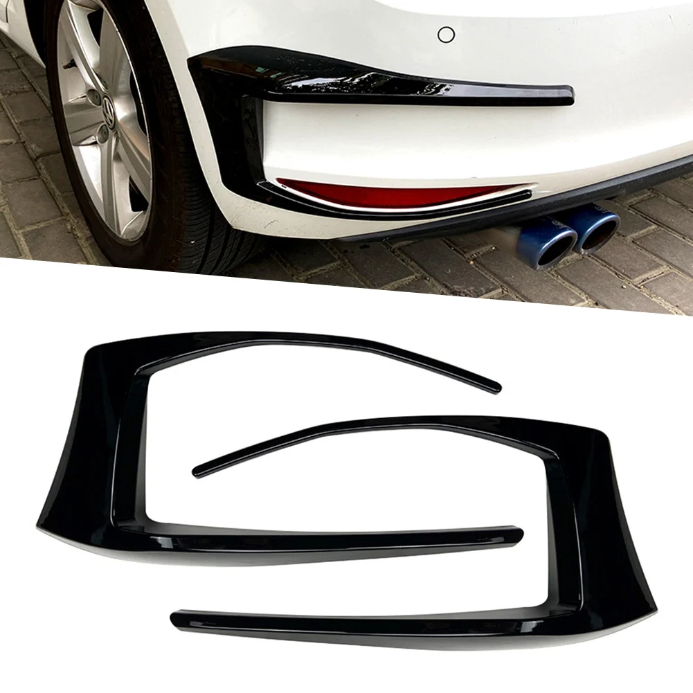 Coperchio Fendinebbia Spoiler Paraurti Posteriore Nero Per Vw Golf 7 Gti R Gtd Mk7 2012-2015