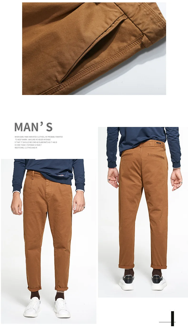 men pant new arrival fast fashion casual autumn winter overalls stem-pipe pants free shipping