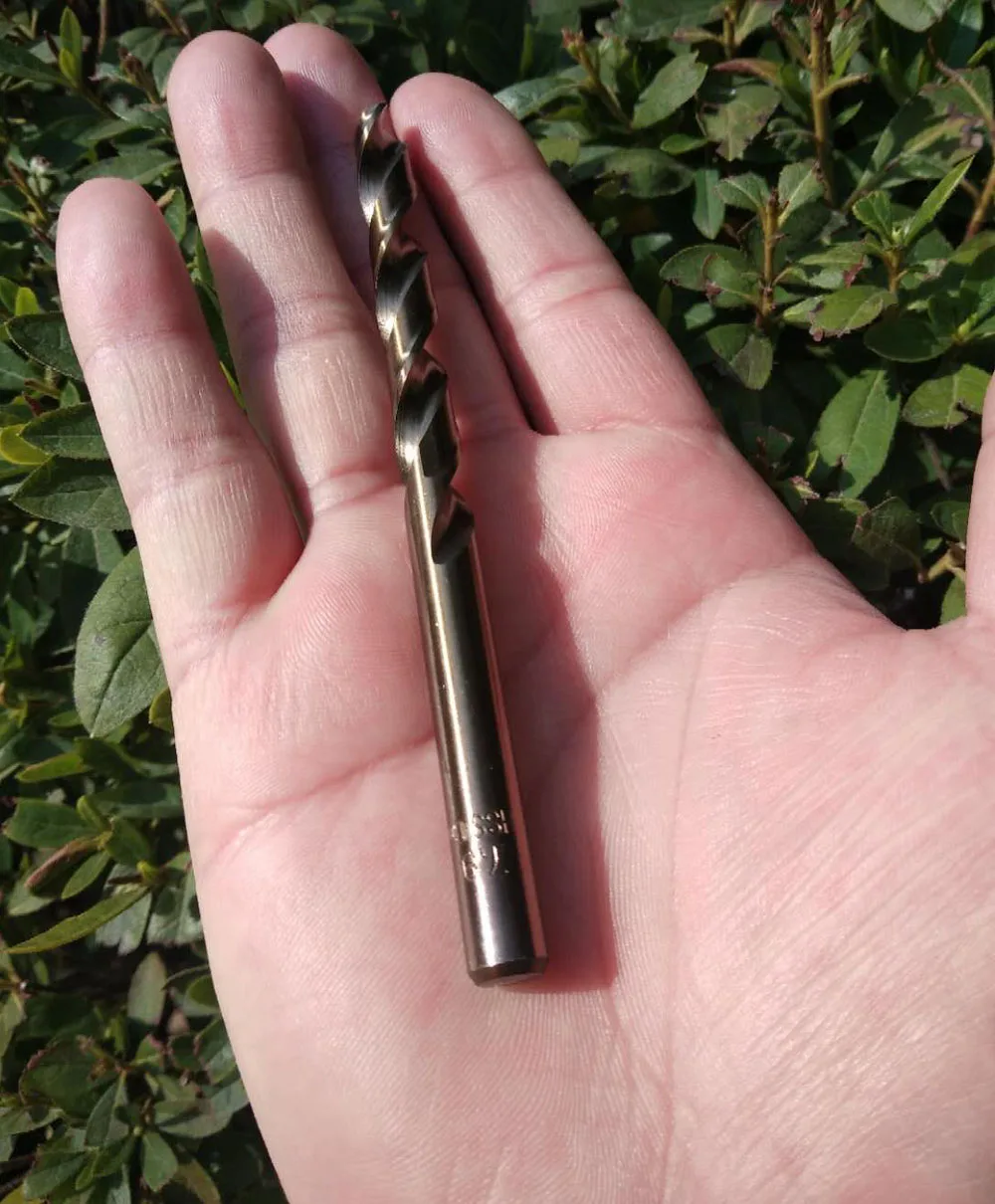 ENCLUME,Cobalt6.1mmForet hélicoïdal HSS M42 en Cobalt 1mm 13mm, utilisé pour percer sur l