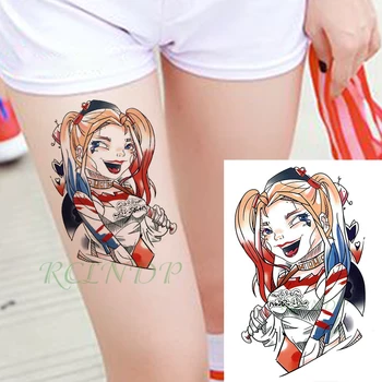 

Waterproof Temporary Tattoo sticker cartoon anime baseball girl big size flash tatoo fake body art tatto for Girl Men Women kid