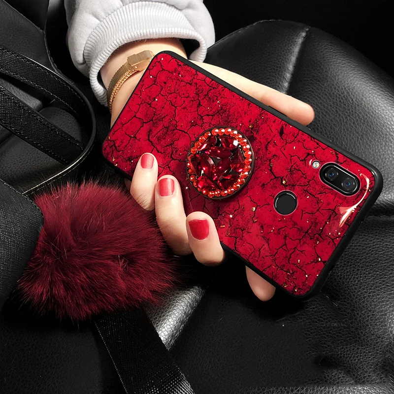 Модный мраморный Блестящий силиконовый чехол для Xiao mi 9 SE 8 Lite A1 A2 Max 2 3 Play Cover On Red GO S2