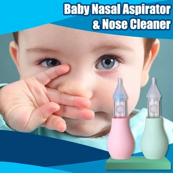 

Baby Nasal Aspirator Nose Cleaner Mucus Aspirator Infant Booger Snot Sucker Silicone Pump Anti-reverse Flow Nasal Suction Device