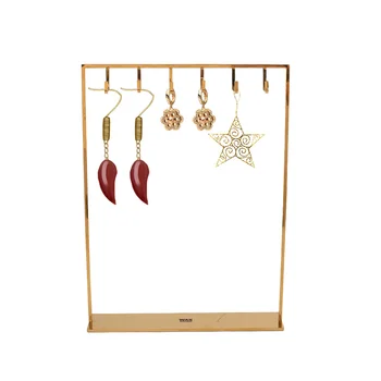 

Stainless steel creative necklace display rack hanging key earring bracelet jewelry storage rack Jewelry earrings storage rack