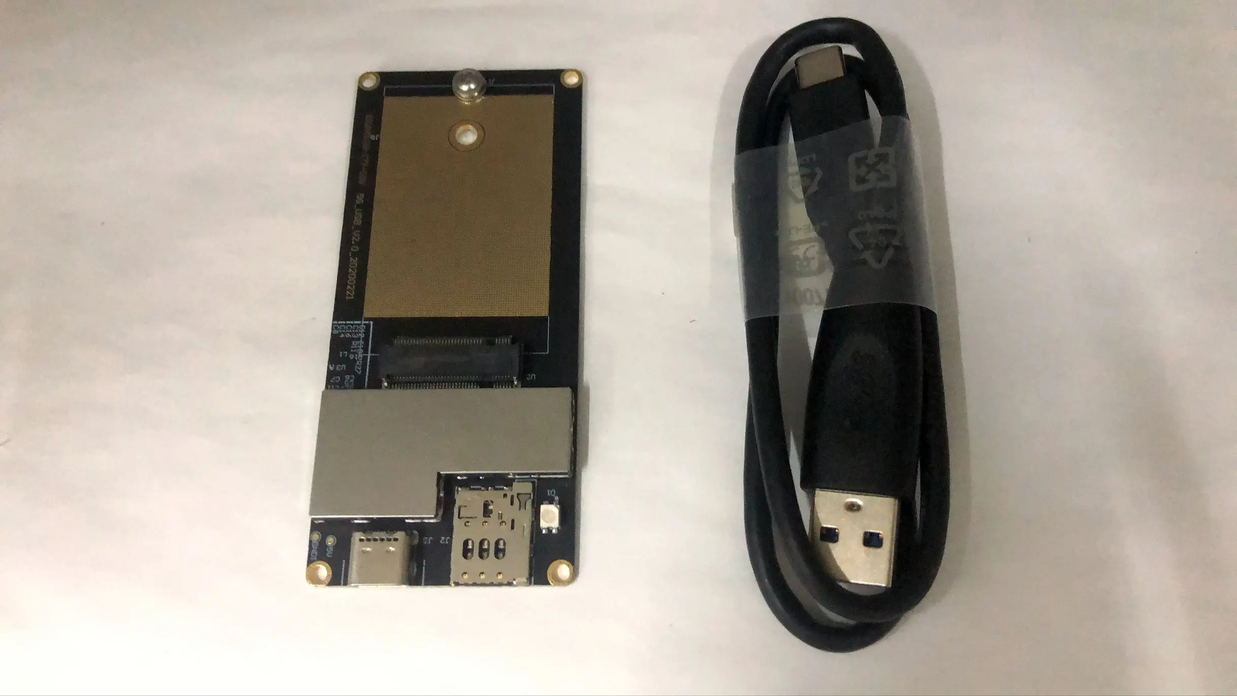 M.2 to type C usb adapter with sim card slot for m.2 5G module GM800 C1A SIM8202G-m2 FM150-AE/FM150-NA FN980m C1B |