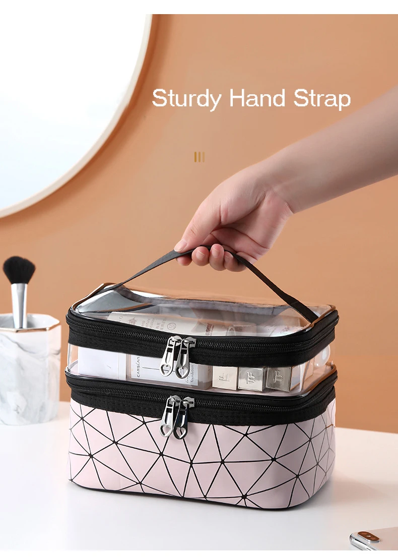 Multifunction Travel Clear Makeup Diamond Cosmetic Bag Toiletries Organizer Waterproo 6 He0a3d892161845ad9244d445919d36c9J
