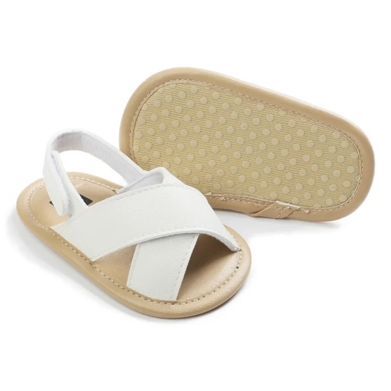 Zomer Baby Kid Jongen Meisje Sandalen Pu Prewalker Pasgeboren Leather Soft Sole Crib Schoenen Mode Baby Schoenen