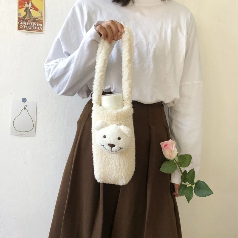 Корейская версия симпатичных стакана воды портативный ручная сумка для бутылок