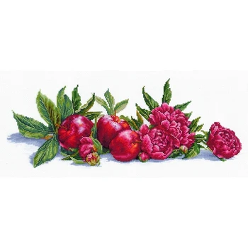 

Set for embroidery Andriana I-02 "Apples and peonies"